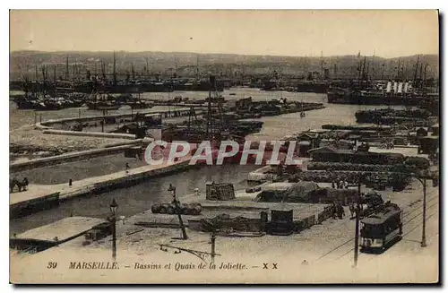 Cartes postales Marseille Bassin et Quais de la Joliette