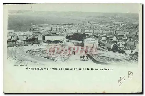 Ansichtskarte AK Marseille vue generale prise de N D de la Garde