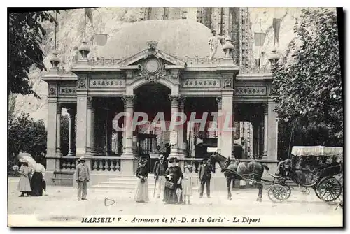 Cartes postales Marseille Ascenseur de N D de la Garde le Depart