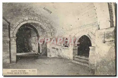 Cartes postales Saint Victor Grande nef de la Crypte