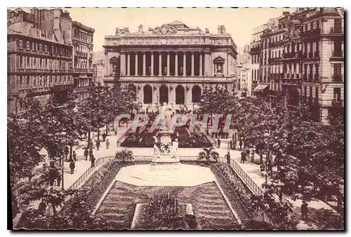 Ansichtskarte AK Marseille le Square de la Bourse Stock Exchange Garden