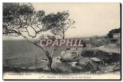 Ansichtskarte AK Marseille la Corniche vue de chez Roubion