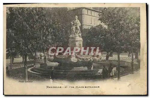 Ansichtskarte AK Marseille la place Estrangin