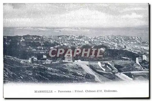 Cartes postales Marseille Panorama Frioul chateau d'If Endoume