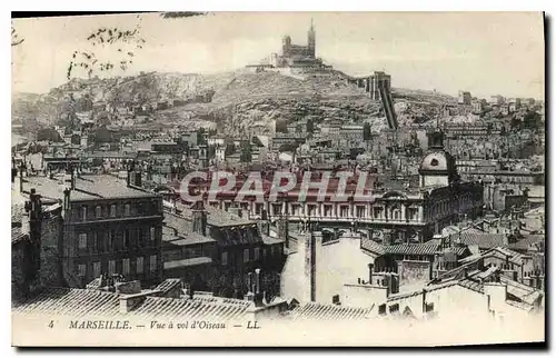 Ansichtskarte AK Marseille vue a vol d'Oiseau