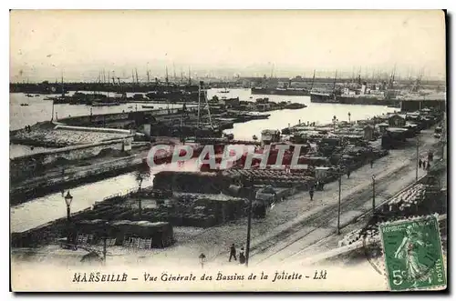 Ansichtskarte AK Marseille vue generale des Bassins de la Joliette