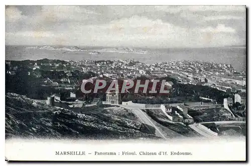 Cartes postales Marseille Panorama Frioul chateau d'If Endoume