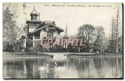 Ansichtskarte AK Marseille le Parc Borely le Kiosque et le Lac