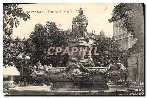 Ansichtskarte AK Marseille Fontaine Estrangin