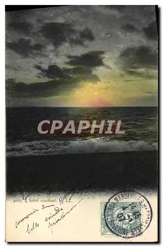 Cartes postales Soleil Couchant