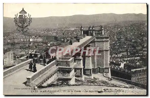 Ansichtskarte AK Marseille N D de la Garde la Passerelle Ascenseur