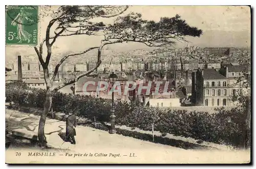 Ansichtskarte AK Marseille vue prise de la Colline Puget