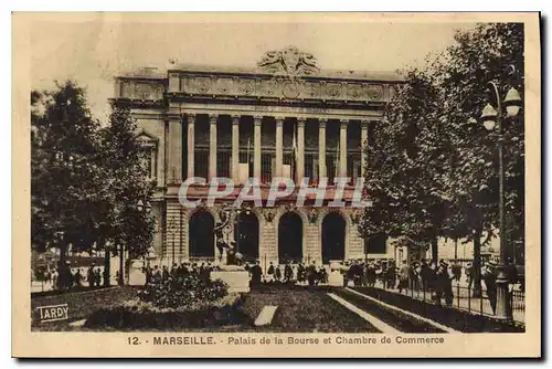 Cartes postales Marseille Palais de la Bourse et Chambre de Commerce