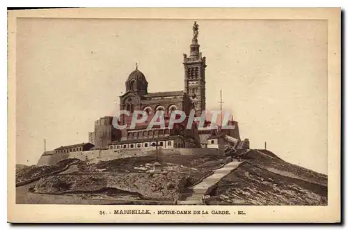 Ansichtskarte AK Marseille Notre Dame de la Garde