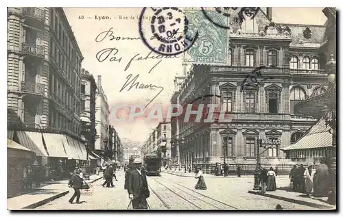 Cartes postales Lyon rue de la Republique