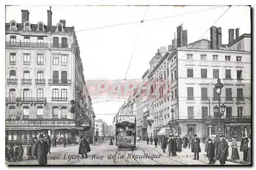 Cartes postales Lyon rue de la Republique