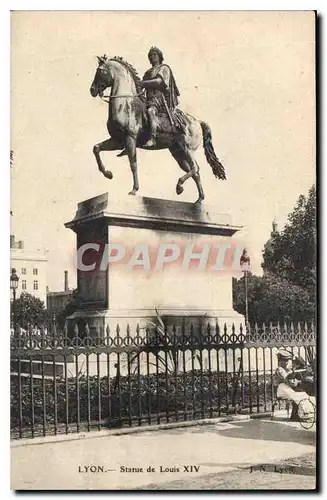 Ansichtskarte AK Lyon statue de Louis XIV