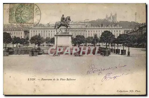 Cartes postales Lyon Panorama de la Place Bellecour