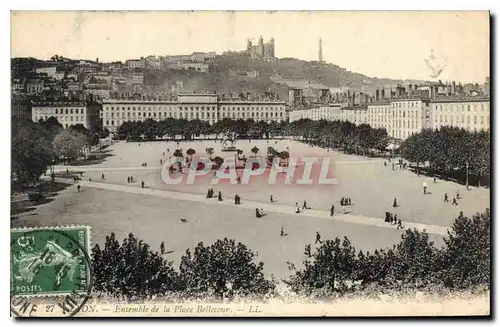 Ansichtskarte AK Lyon ensemble de la place Bellecour