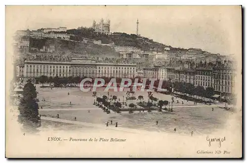 Cartes postales Lyon panorama de la place Bellecour