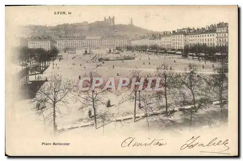 Cartes postales Lyon place Bellecour