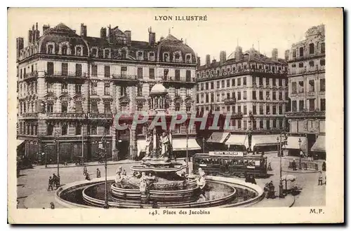 Cartes postales Lyon Illustre place des Jacobins