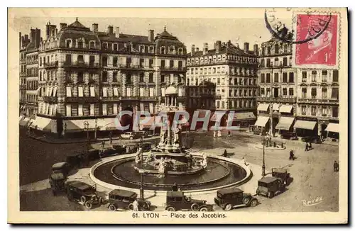 Cartes postales Lyon place des Jacobins