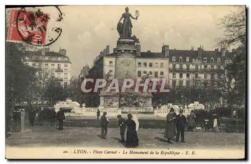 Cartes postales Lyon place Carnot le monument de la Republique