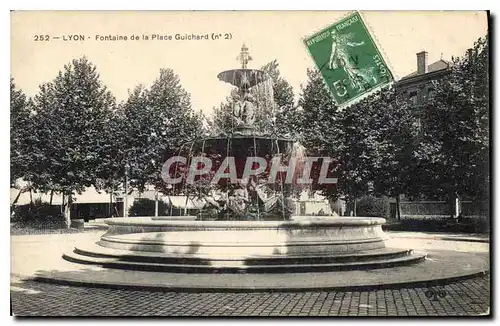 Cartes postales Lyon Fontaine de la Place Guichard