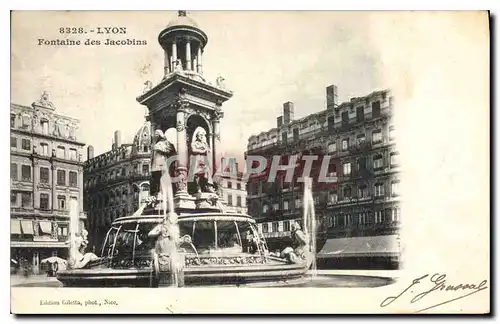 Cartes postales Lyon Fontaine des Jacobins