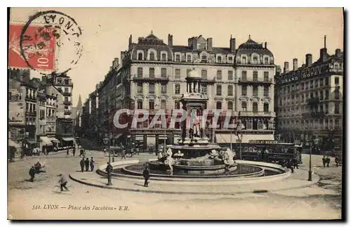 Cartes postales Lyon Place des Jacobins