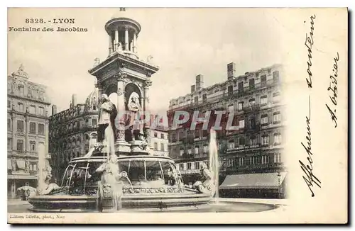 Cartes postales Lyon Fontaine des Jacobins