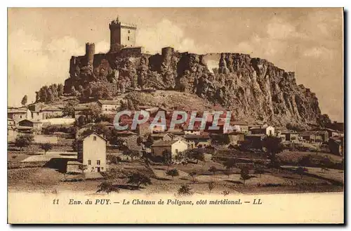 Cartes postales Env du Puy Le Chateau de Polignac cote meridional