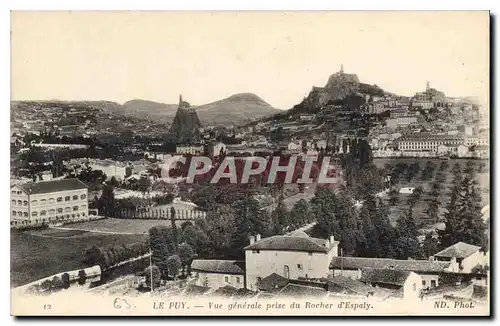 Ansichtskarte AK Le Puy Vue generale prise du Rocher d'Espaly