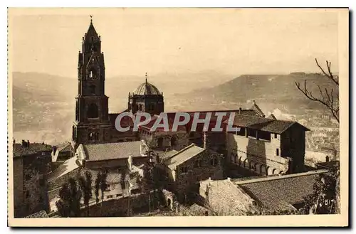 Ansichtskarte AK Le Puy Haute Loire Basilique de N D du Pay Vue laterale