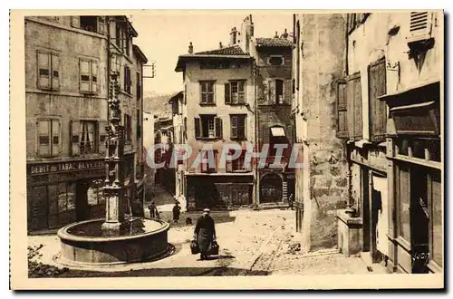 Ansichtskarte AK Le Puy Houte Loire Rue des Tables et Jolie Fontaine