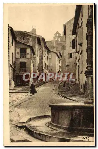 Cartes postales Le Puy Haute Loire La vielle rue des Tables conduisant a la Cathedrale