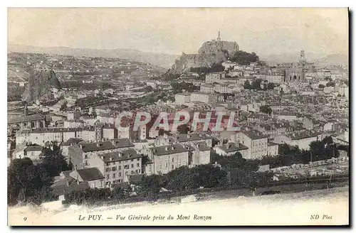 Ansichtskarte AK Le Puy Vue generale prise du Mont Ranzon