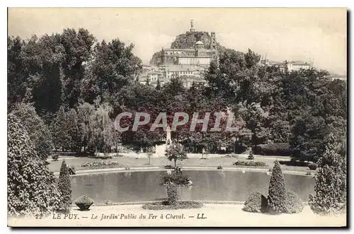 Ansichtskarte AK Le Puy Le Jardin Public du Fer a Cheval