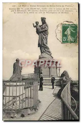 Ansichtskarte AK Le Puy Statue Colossale de Notre Dame de France