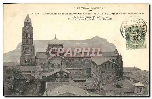 Cartes postales Le Puy L'ensemble de la Basilique Cathedrale de N D du Puy et de ses dependances