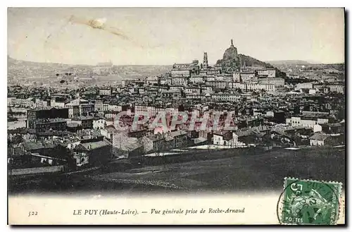 Ansichtskarte AK Le Puy Haute Loire Vue generale prise de Roche Arnaud