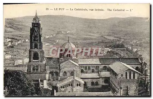 Cartes postales Le Puy La Cathedrale vue laterale