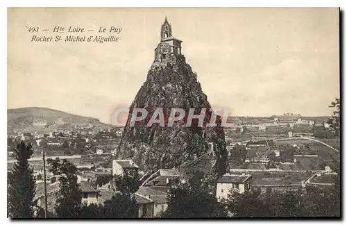 Ansichtskarte AK Hte Loire Le Puy Rochers St Michel d'Aiguilhe