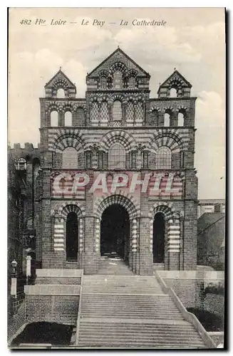 Ansichtskarte AK Hte Loire Le Puy La Cathedrale