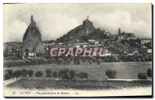 Cartes postales Le Puy Vue generale prise du Mondon