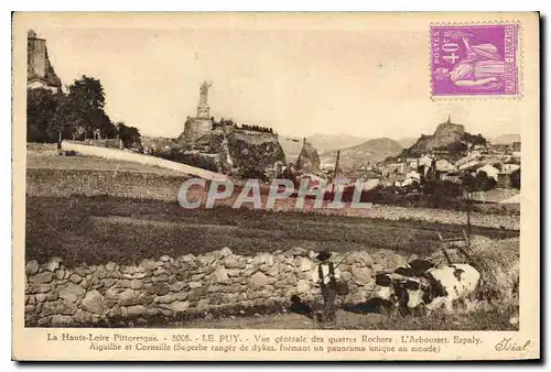 Cartes postales Le Puy Vue generale des quatres Rochers