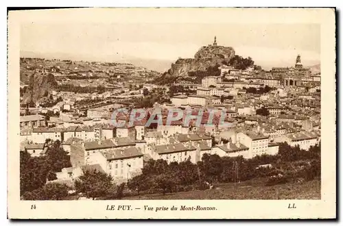 Cartes postales Le Puy Vue prise du Mont Ranzon