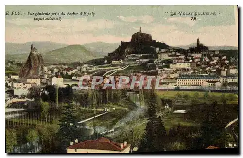 Ansichtskarte AK Le Puy Vue generale prise du Rocher d'Espaly