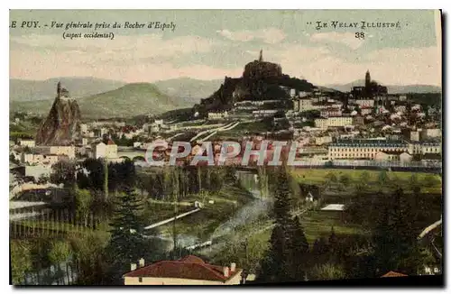 Cartes postales Le Puy Vue generale prise du Rocher d'Espaly